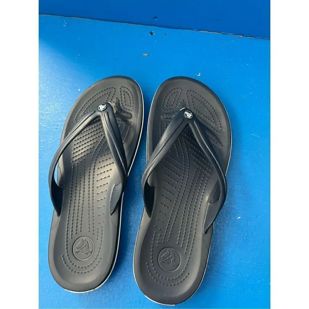 Crocs Men's and Women's Sandals - Bayaband Flip Flops, Waterproof Shower Shoes m